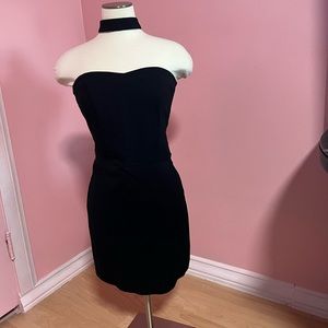 Strapless Choker Mini Dress - L - CHARLOTTE RUSSE